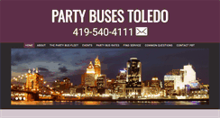 Desktop Screenshot of partybusestoledo.com