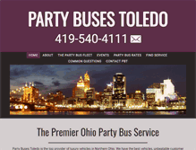 Tablet Screenshot of partybusestoledo.com